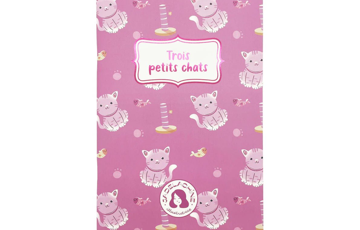 Cahier de notes broché - Trois petits chats par Jade Lachine