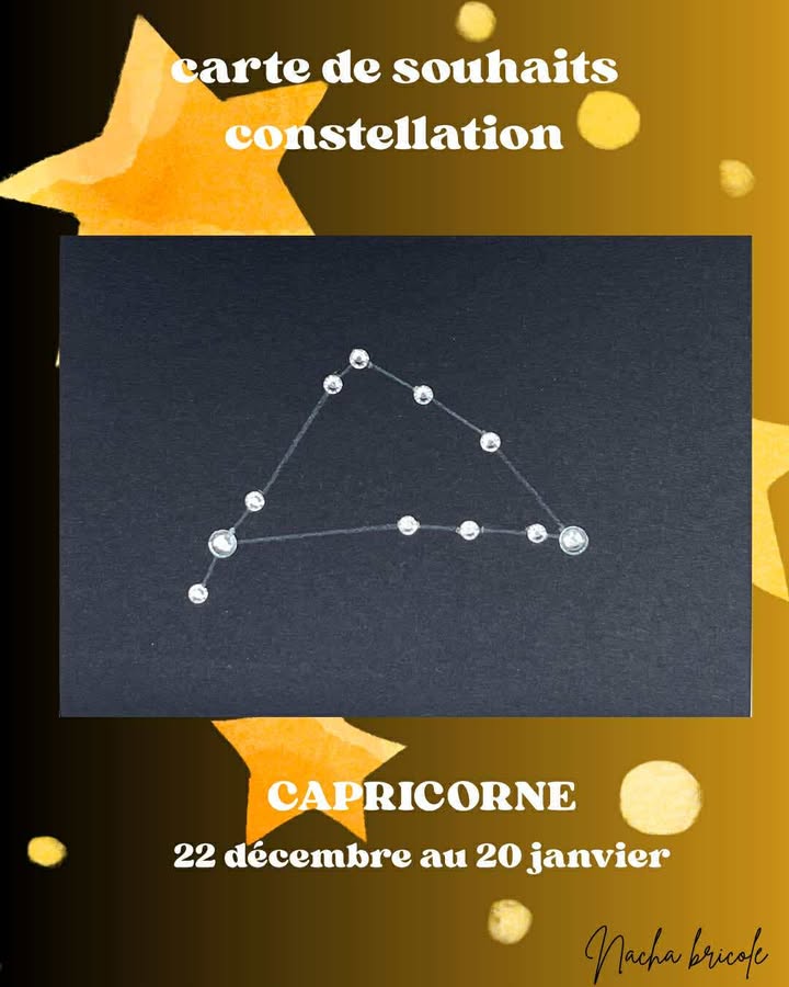 Carte signe du zodiaque Nacha bricole