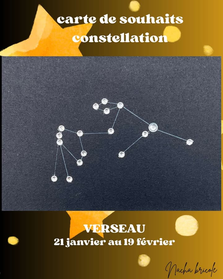 Carte signe du zodiaque Nacha bricole
