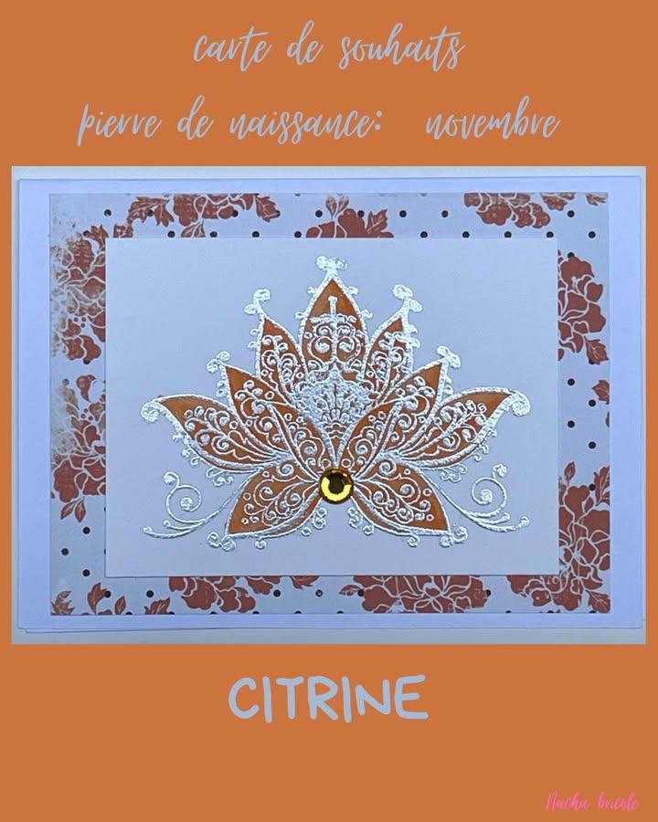 Carte pierre de naissance Nacha bricole