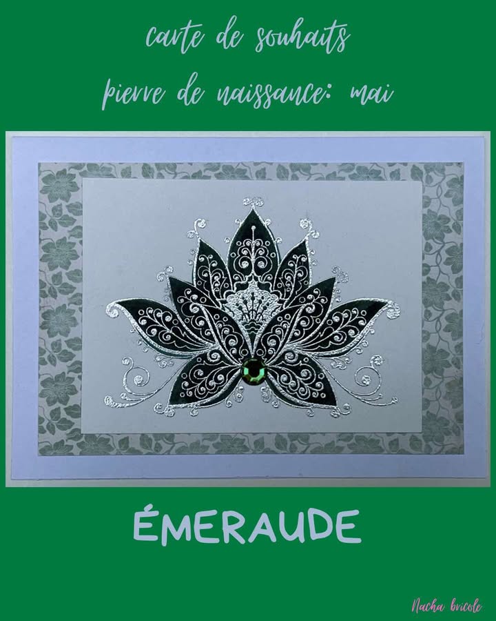 Carte pierre de naissance Nacha bricole