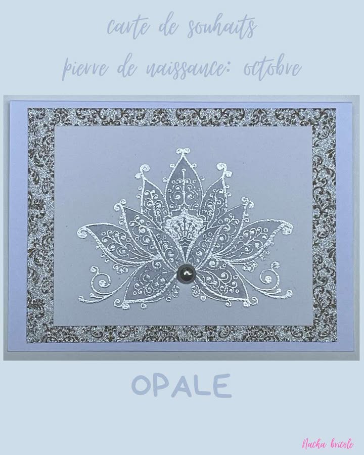 Carte pierre de naissance Nacha bricole