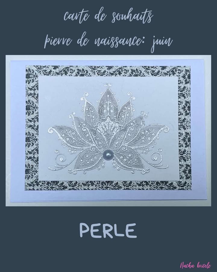 Carte pierre de naissance Nacha bricole