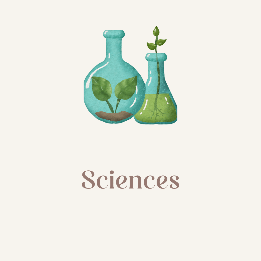 Sciences | Sciences de la vie | Techologies | Sciences de la terre | Mathématiques