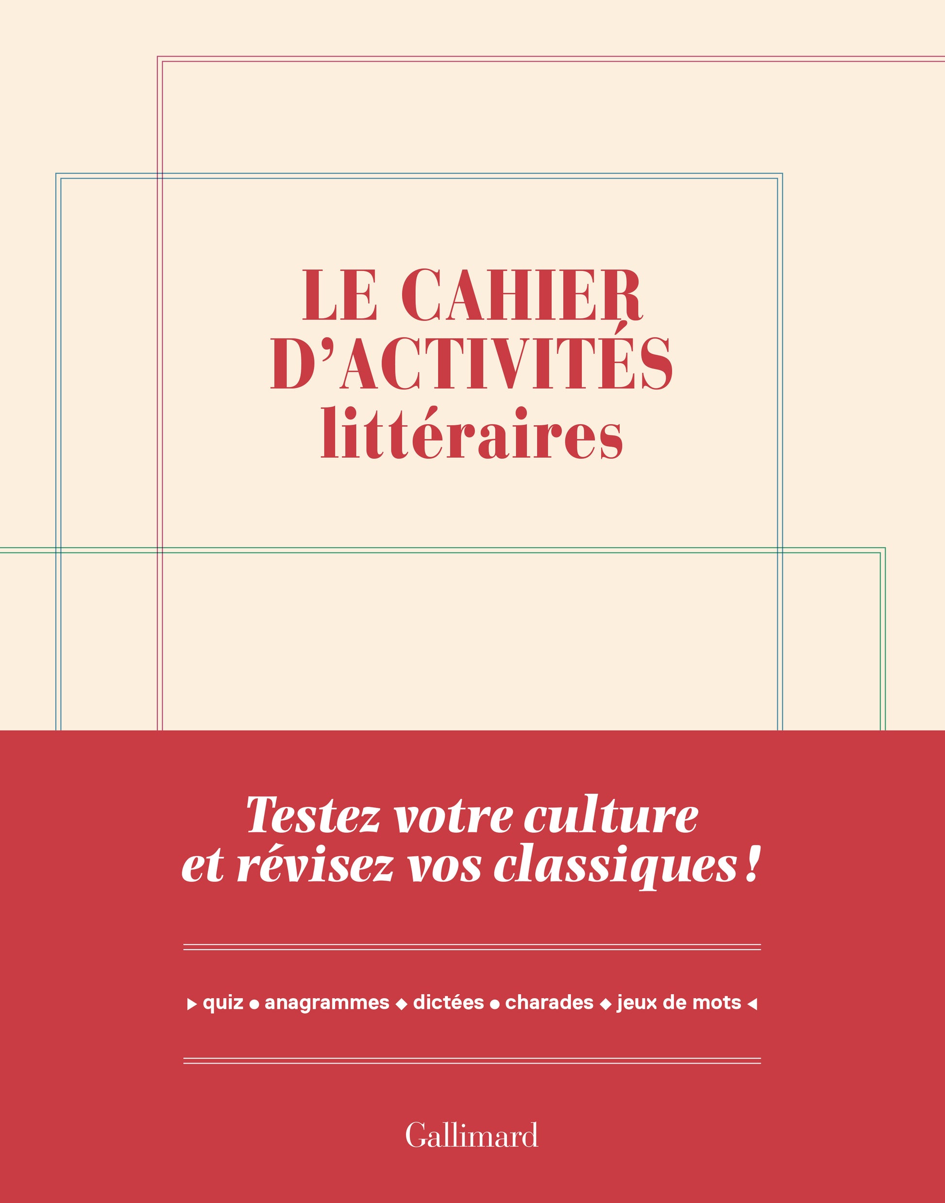 Le cahier d'activités littéraires par Yves Czerczuk