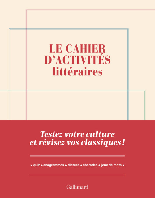 Le cahier d'activités littéraires par Yves Czerczuk