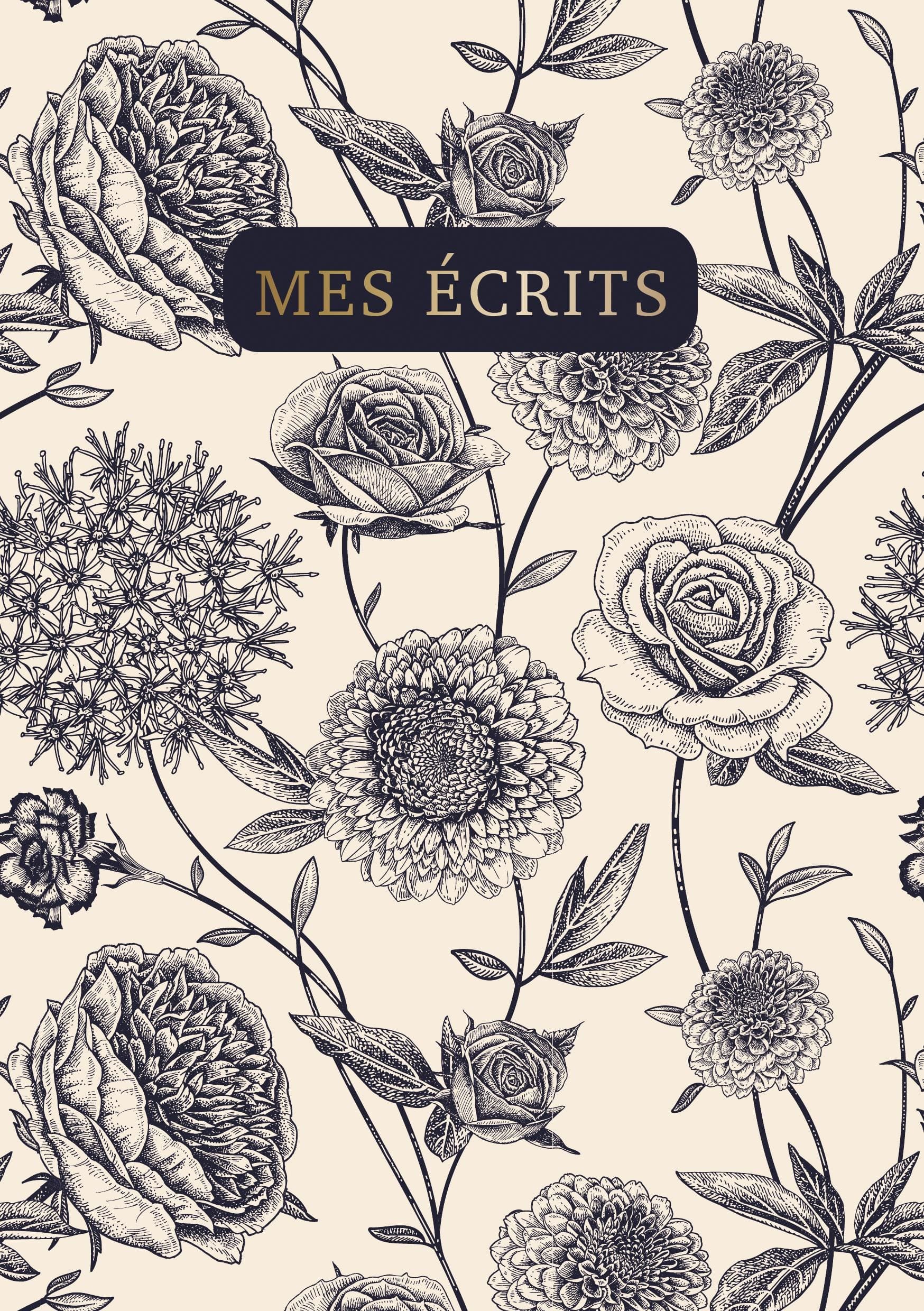 Carnet de notes broché – Mes écrits par Collectif