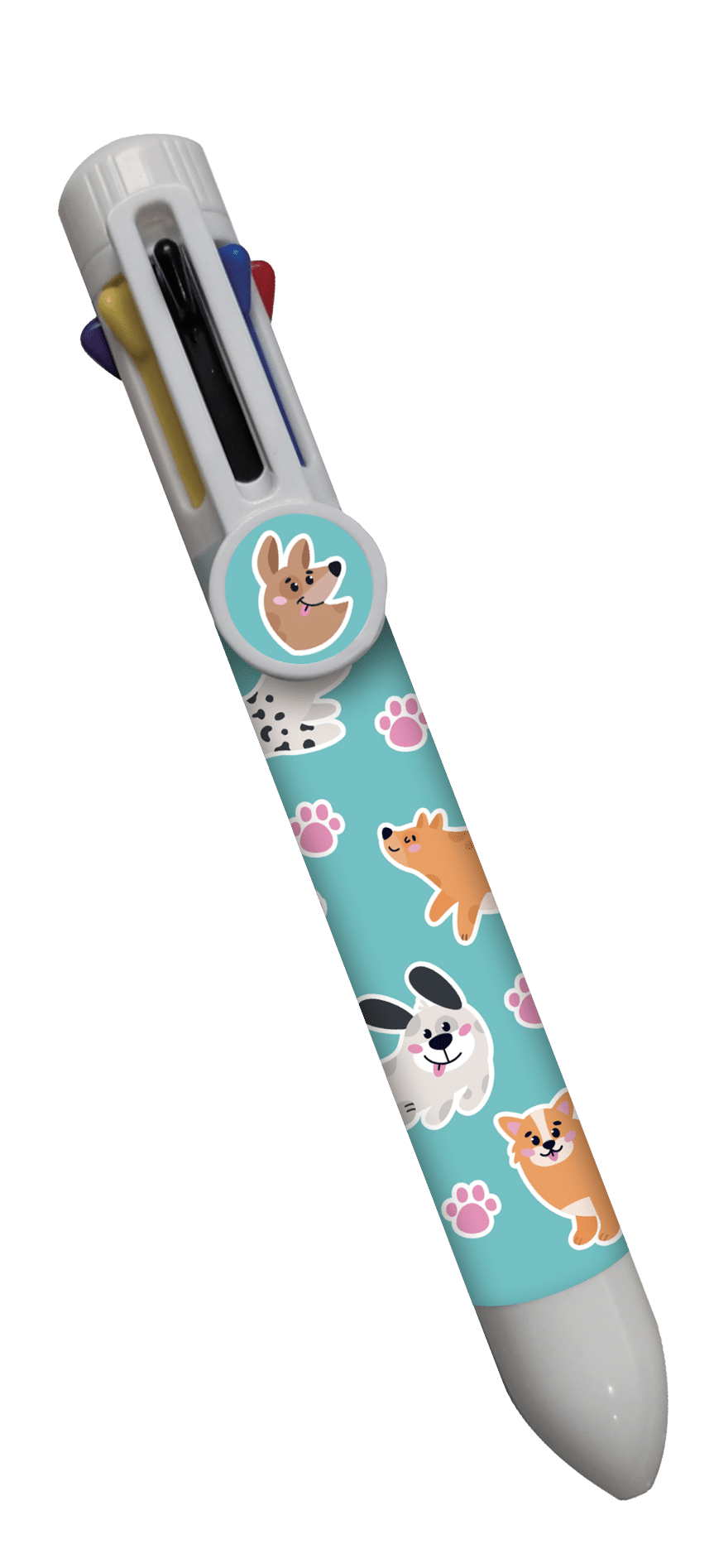 Stylo 8 couleurs – Chiens par Aucun