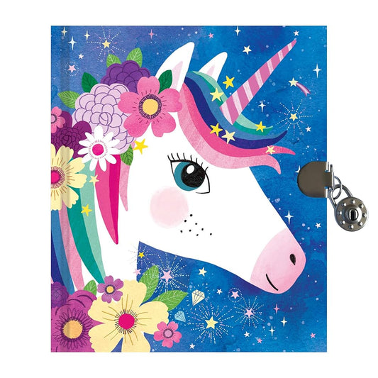 Unicorn Locked Diary  Rebecca Jones