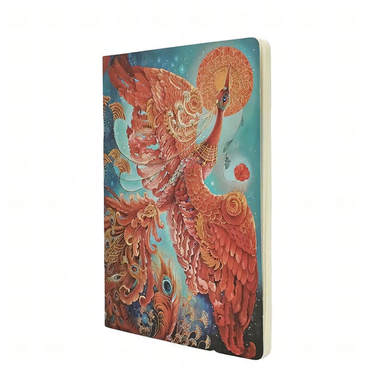 Firebird A4 Lined Softcover Cahier, 80pg, 100GSM by Paperblanks (Birds of Happiness) 