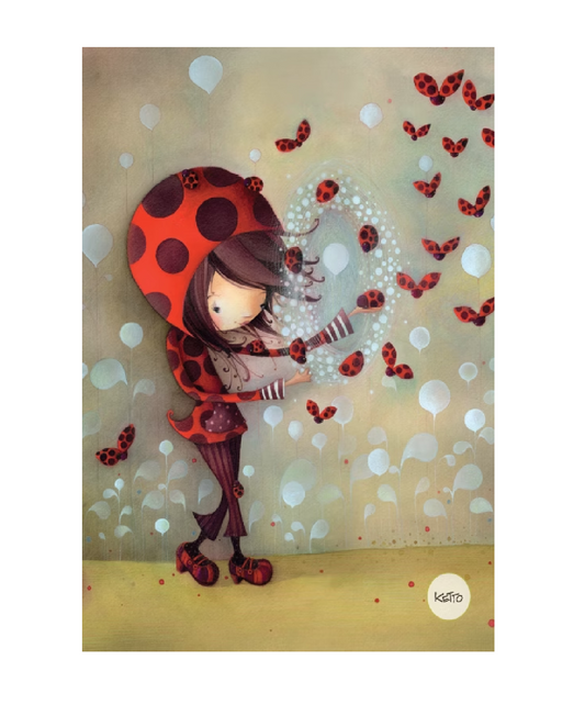 Cahier couverture rigide : Coccinelle Ketto