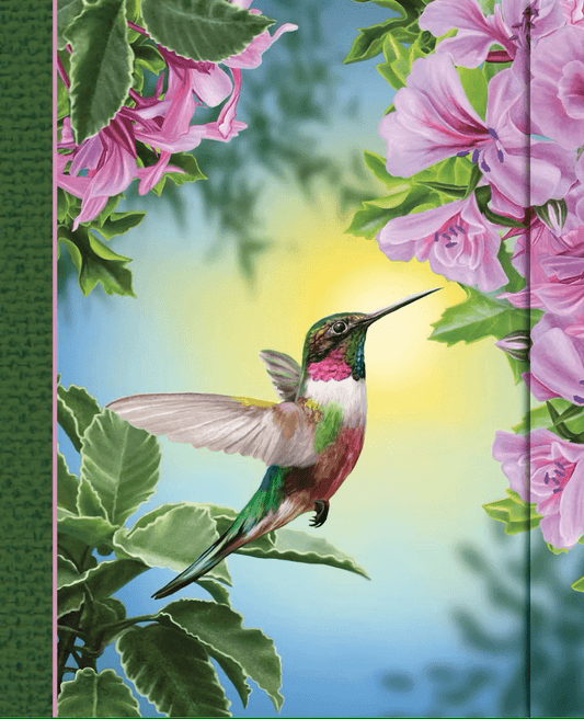 Grand journal Colibri et fleur