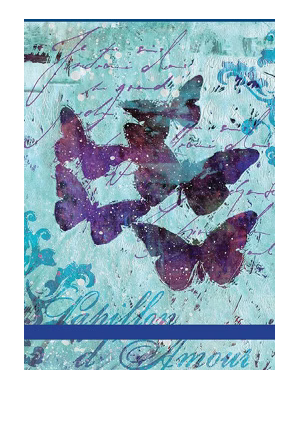 Carnet de notes de poche Papillon d'amour