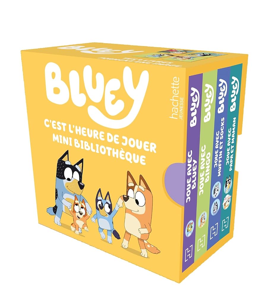 Bluey : c'est l'heure de jouer : mini bibliothèque par Hachette Jeunesse