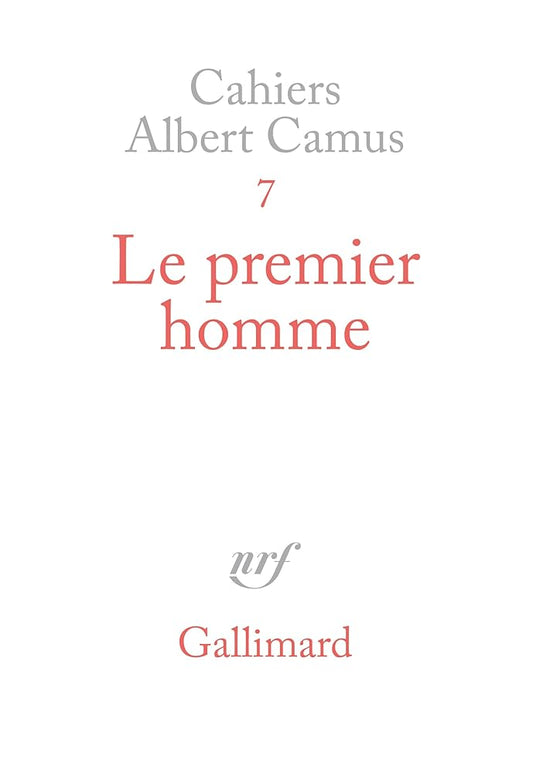 Le premier homme livre Albert Camus