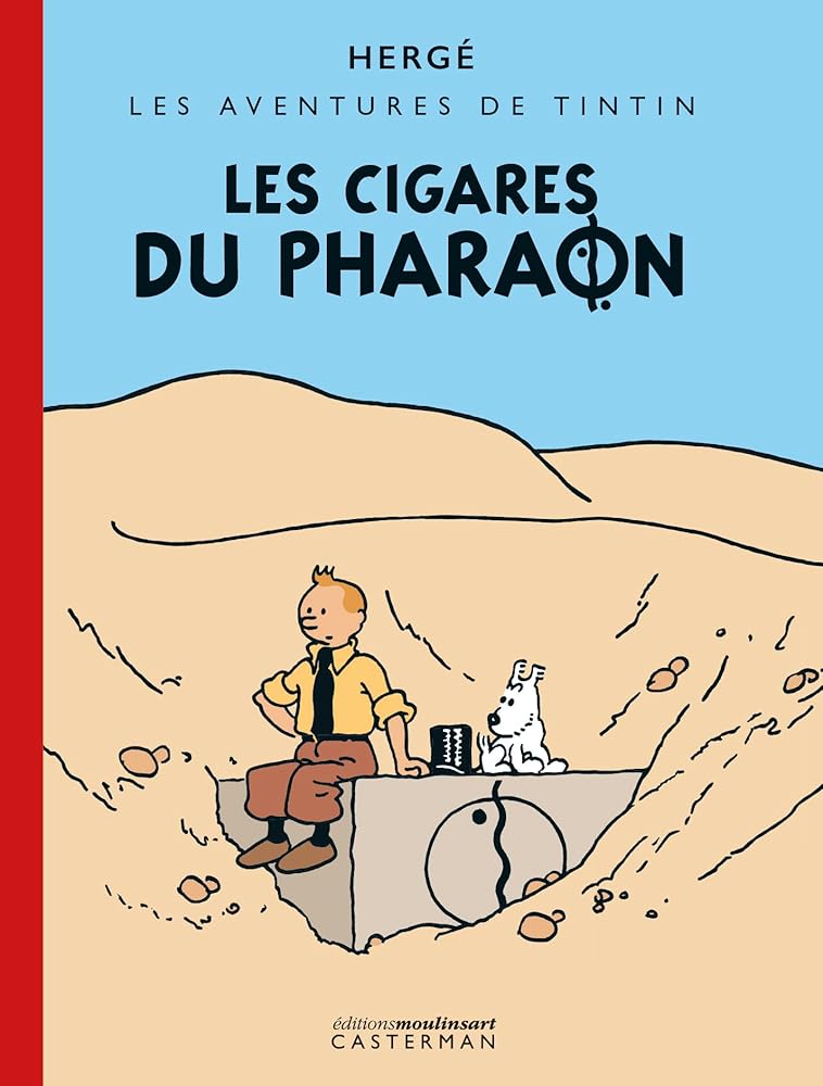 Les cigares du pharaon: Édition noir et blanc colorisée par Hergé