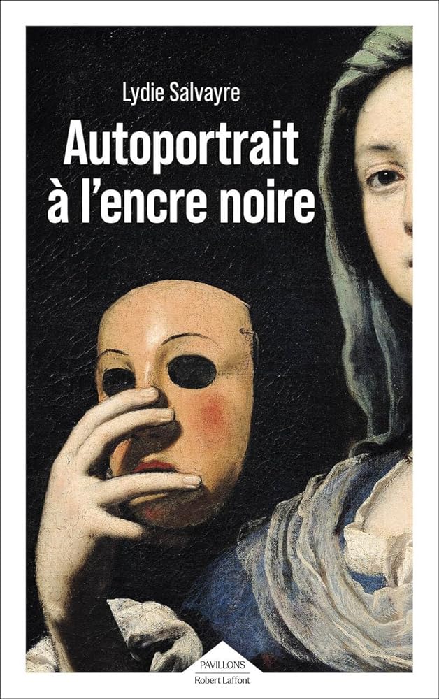 Autoportrait à l'encre noire par Lydie Salvayre