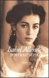 Portrait sépia livre Isabel Allende