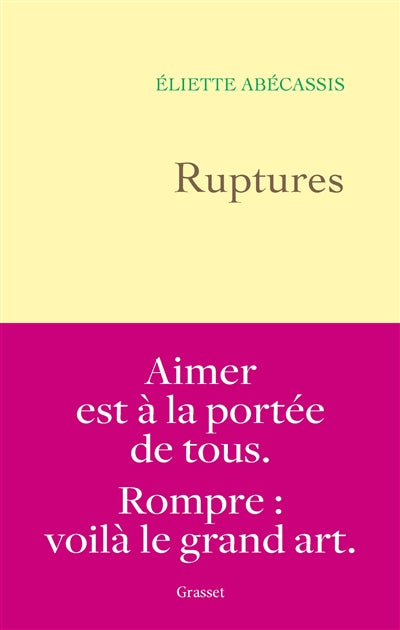 Ruptures par Eliette Abécassis