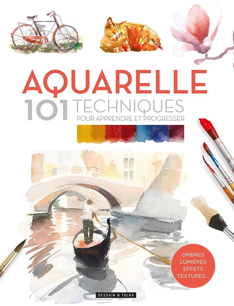 Aquarelle : 101 techniques pour apprendre et progresser : lavis, ombre, lumière, effets, textures par David Sanmiguel, Mercedes Gaspar