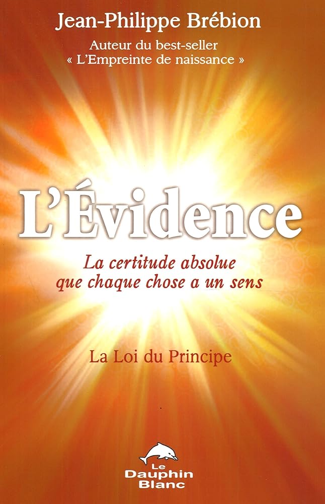 L'évidence : La certitude absolue que chaque chose a un sens livre Jean-Philippe Brébion