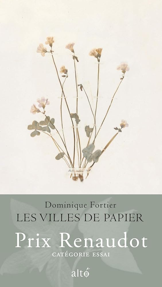 Les villes de papier livre Dominique Fortier