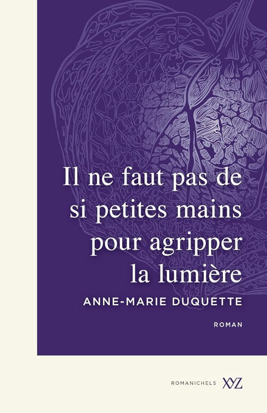 Il ne faut pas de si petites mains pour agripper la lumière par Anne-Marie Duquette