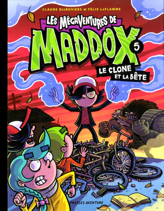 Les mégaventures de Maddox T.5 : Le clone et la bête par Claude DesRosiers et Félix LaFlamme