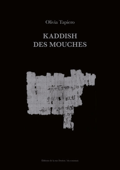 Kaddish des mouches par Olivia Tapiero
