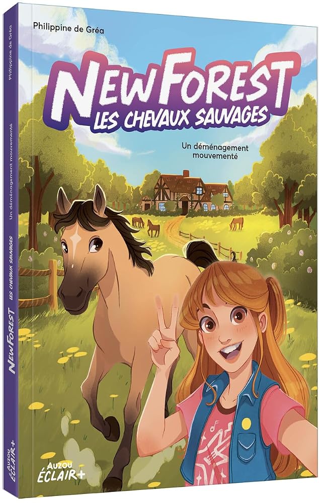 New Forest : les chevaux sauvages, t. 1 : Un déménagement mouvementé par Cristina Gomez, Philippine Gréa