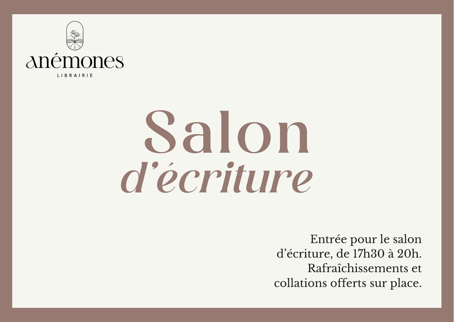 Salon d'écriture