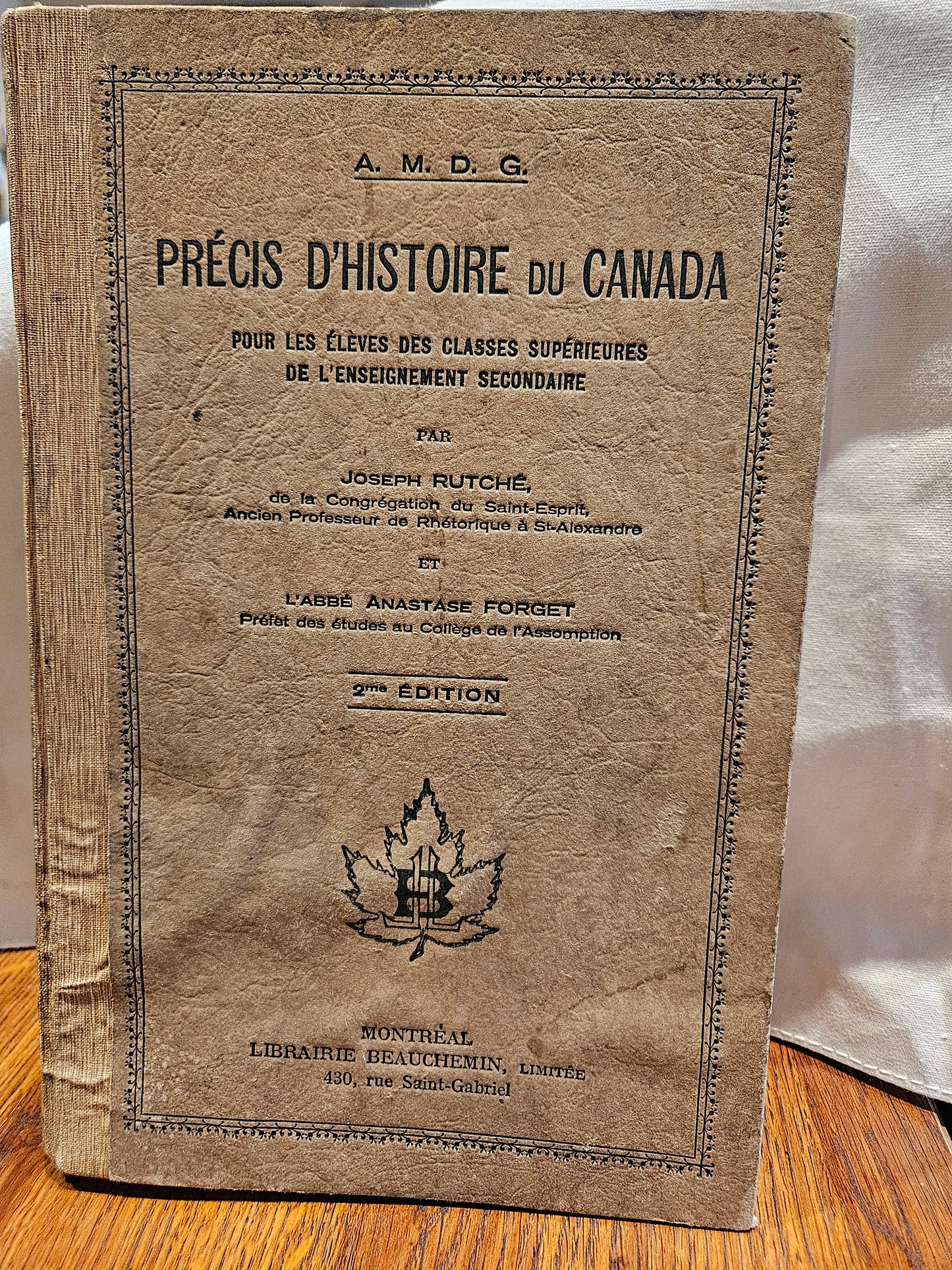 Précis d'histoire du Canada, 2e édition (numéro 808 B)